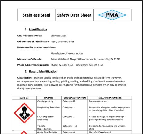 metal safety data sheet|galvanized steel safety data sheet.